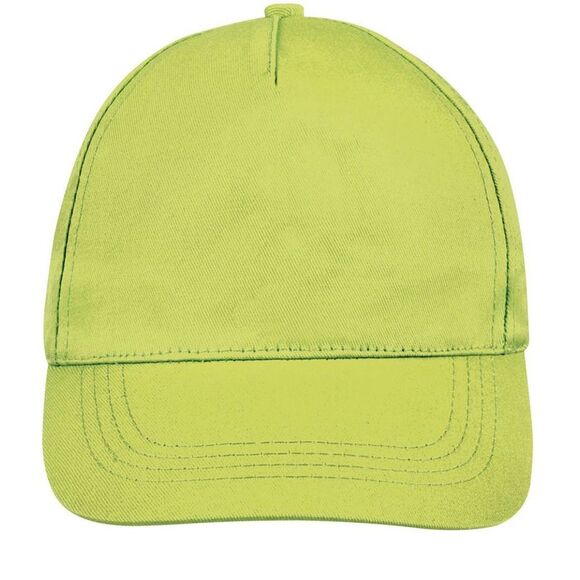 SOLS Unisex Buzz 5 Panel Baseball Cap / Apple Green - Picture 3 of 5